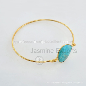 Handgefertigte Vermeil Gold Semi Precious Edelstein Neueste Design Daily Wear Armreif